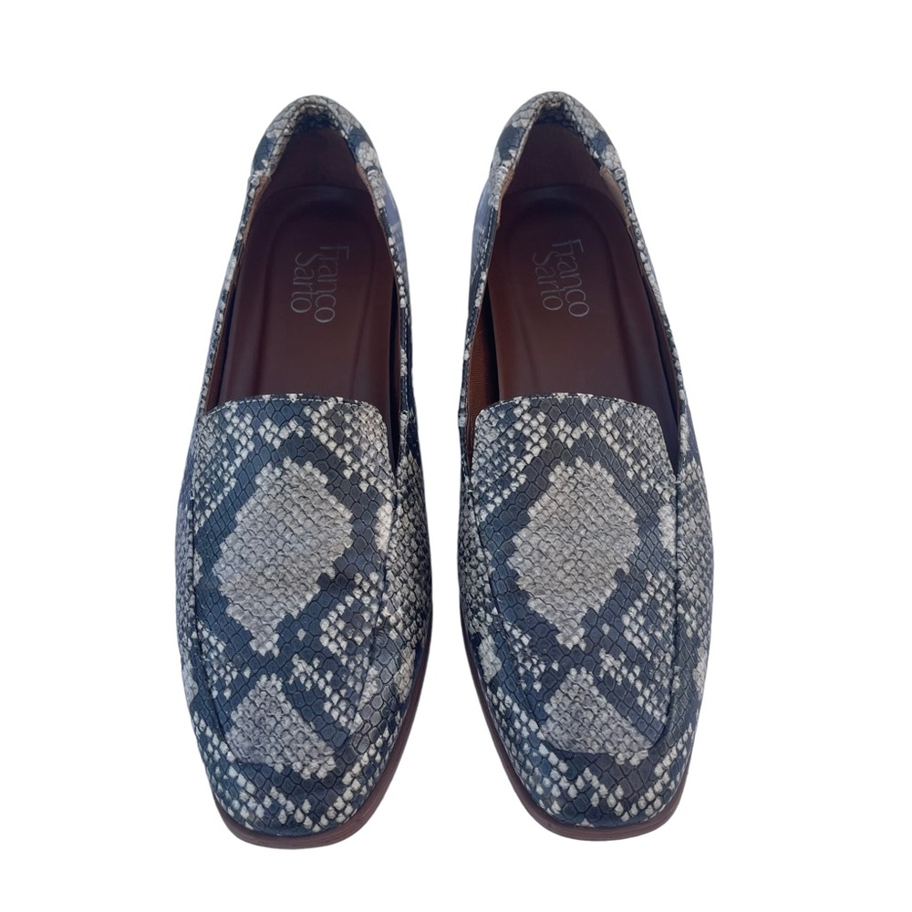 Franco Sarto Carlina Snake Print Loafers 8.5 - Picture 2 of 8
